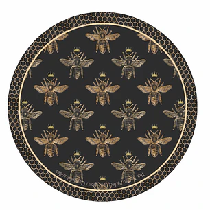 Set 6 posavasos ilustrados, Abejas 