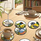 PRONTO NUEVO DISEÑO!! Set 6 posavasos Pajaritos Chilenos, serie 3- COPIA - Miniatura 1