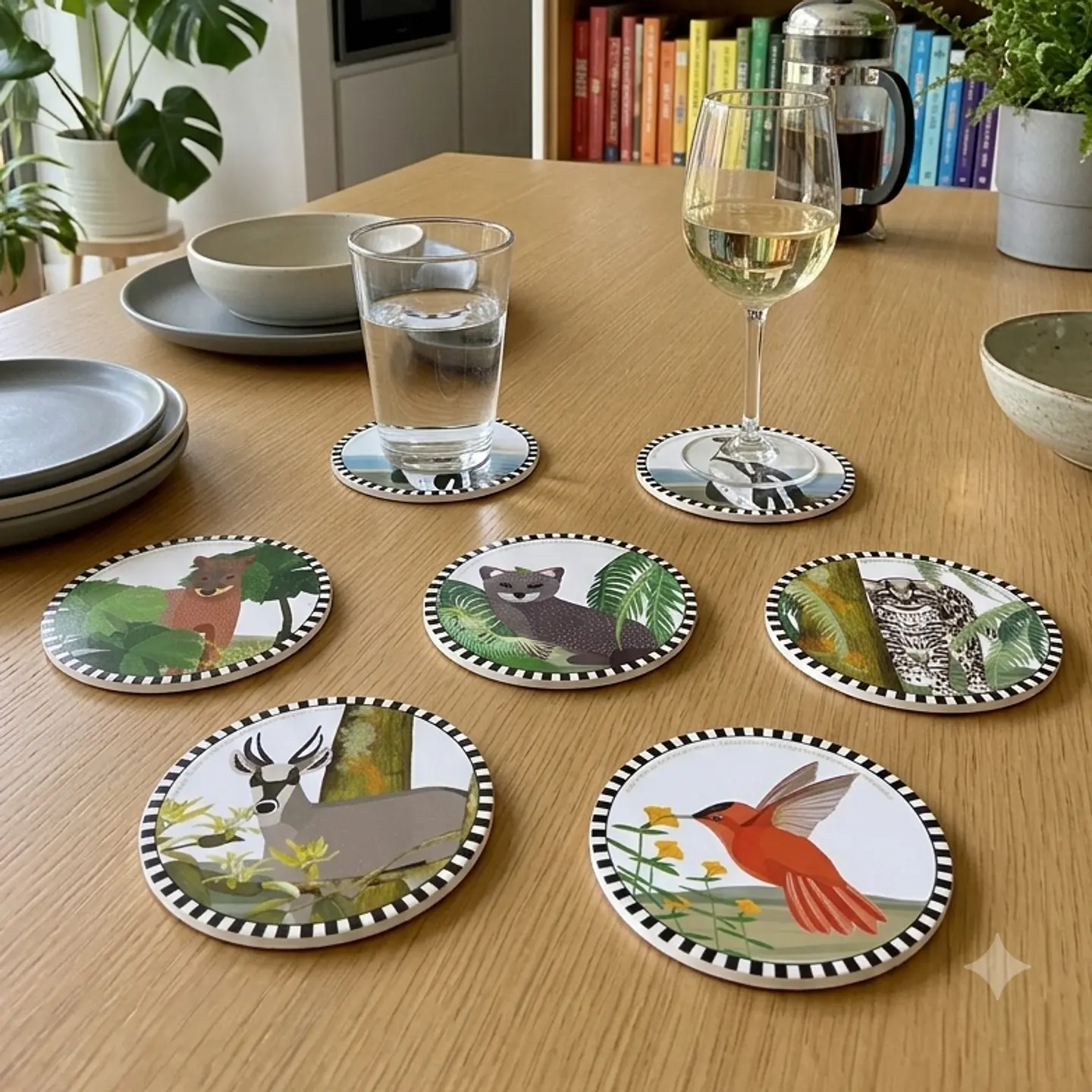 NUEVOS! Set 6 posavasos Fauna chilena en peligro 1