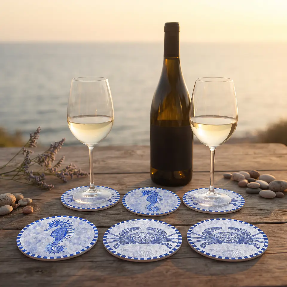 Set 6 posavasos Animales de Mar 1
