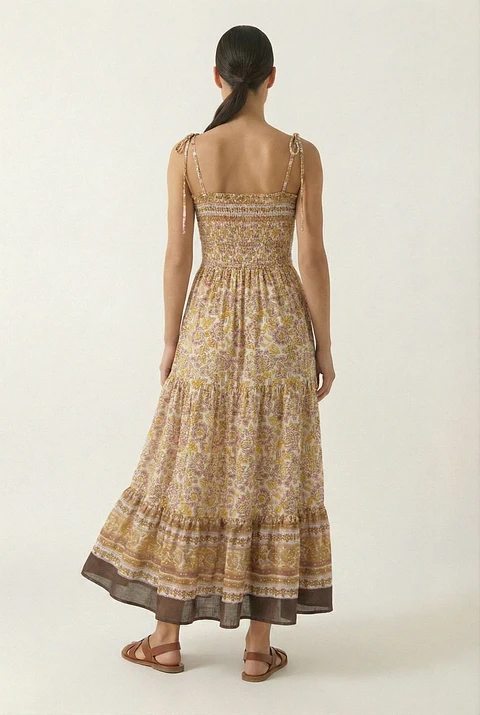 Vestido largo Tamy Amarillo