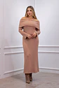Vestido off shoulder Natali Beige - thumbnail 1
