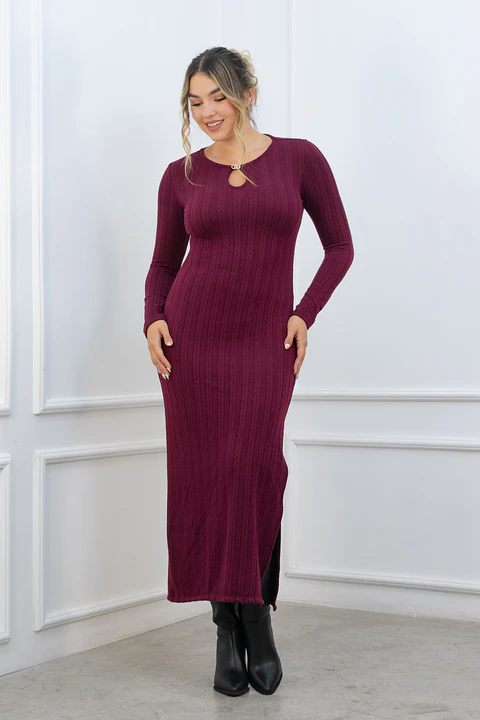 Vestido Devora Borgoña