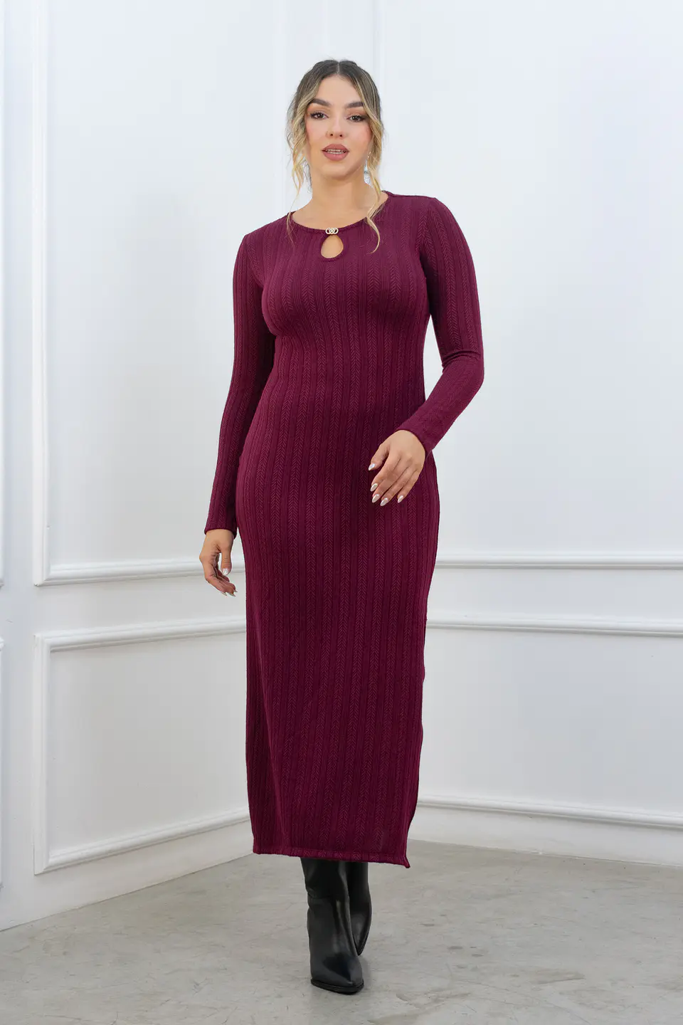 Vestido Devora Borgoña 4