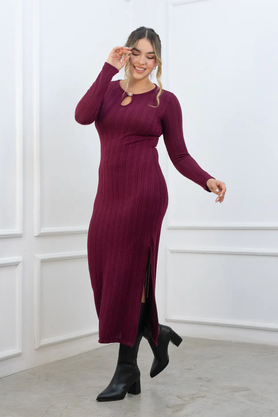 Vestido Devora Borgoña 5