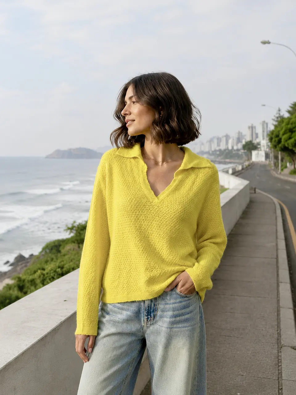 Chompa cuello camisero Zoe  9