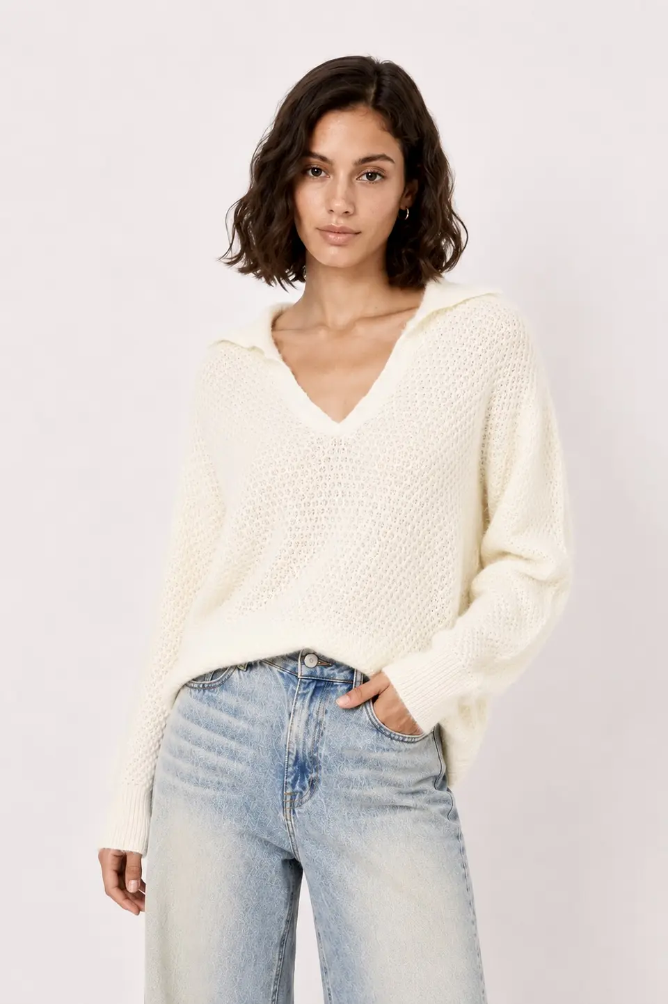 Chompa cuello camisero Zoe  14