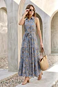 Vestido Nila azul cielo estampado  - Miniatura 5