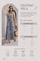 Vestido Nila azul cielo estampado  - Miniatura 4