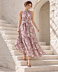 Vestido Gala Floral - Malva vintage - thumbnail 1
