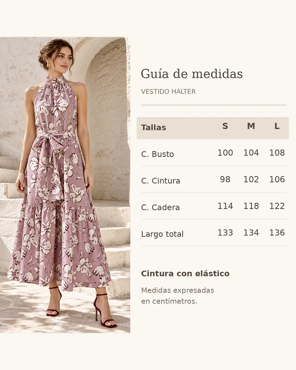 Vestido Gala Floral - Malva vintage 6