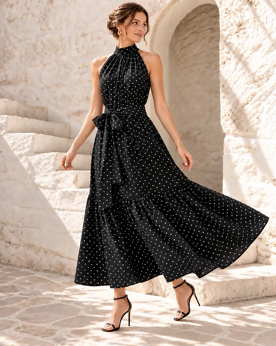 Vestido Polka Dots  12