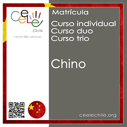 Matricula curso Individual/Duo/Trio de Chino