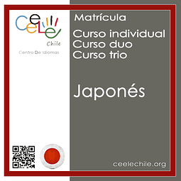 Matricula curso Individual/Duo/Trio de Japonés