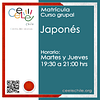 Matricula curso grupal Japonés MARTES y JUEVES de 19:30 A 21:00 hrs.-