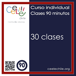 Curso Individual 30 clases de 90 minutos