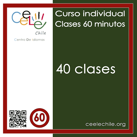 Curso Individual 40 clases de 60 minutos