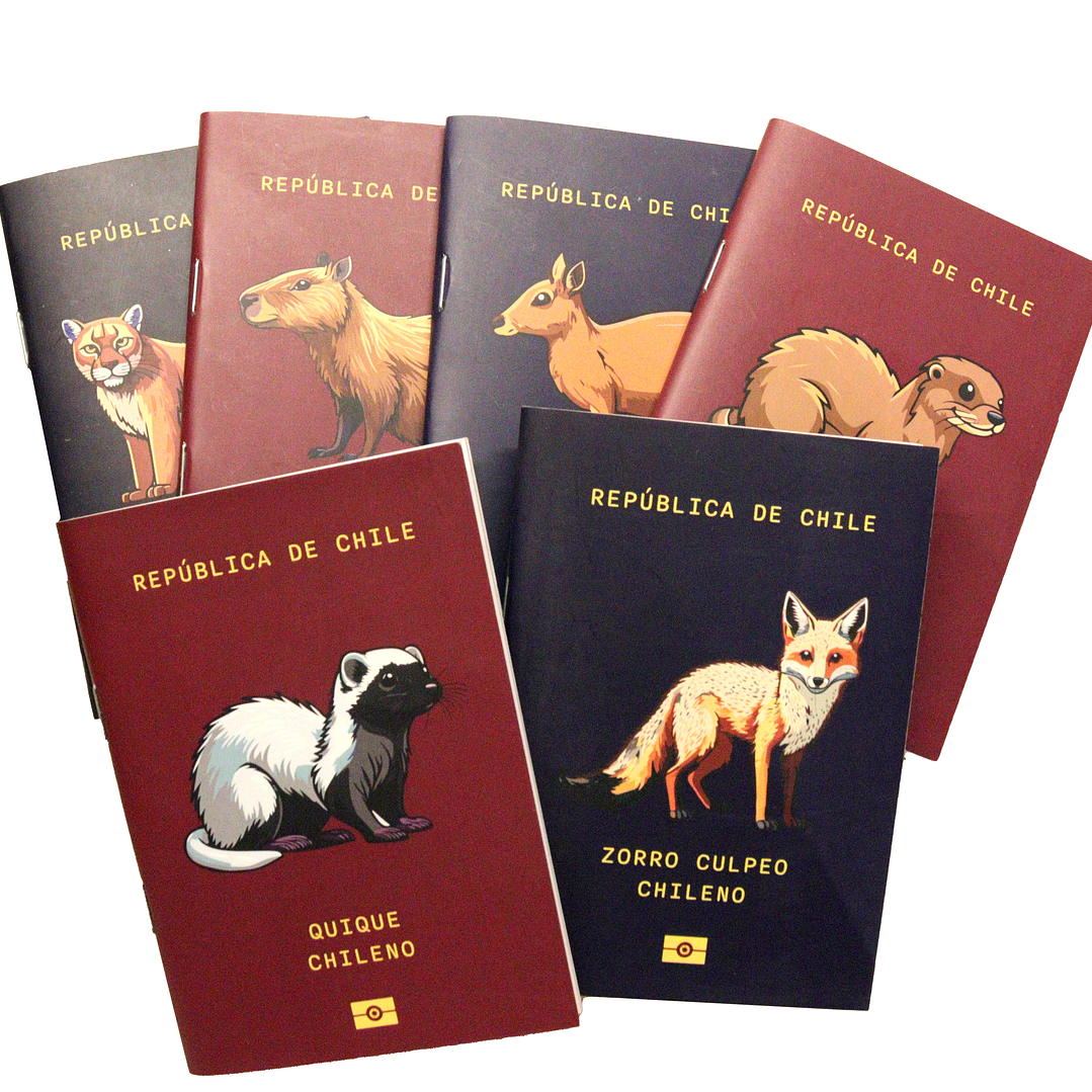 ANIMALES DE CHILE - PASSPORT TRAVEL NOTEBOOK 2