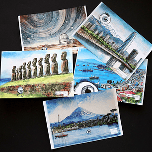 VIAJES POR CHILE - POSTALES