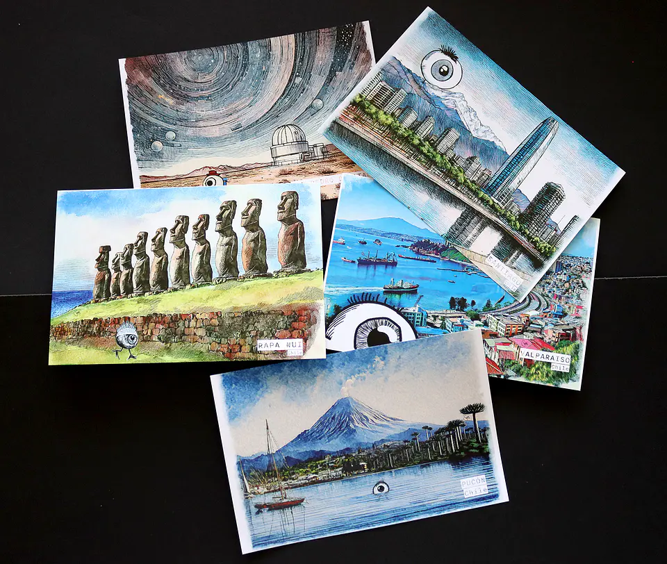 VIAJES POR CHILE - POSTALES 1