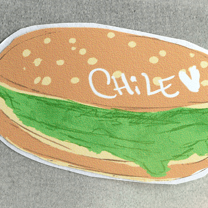 CHILEAN FOOD - SET STICKERS 2