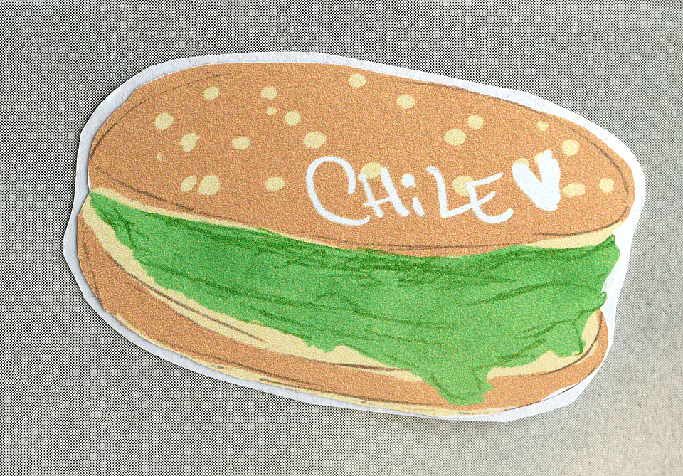 CHILEAN FOOD - SET STICKERS 2