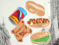 CHILEAN FOOD - SET STICKERS - Miniatura 1