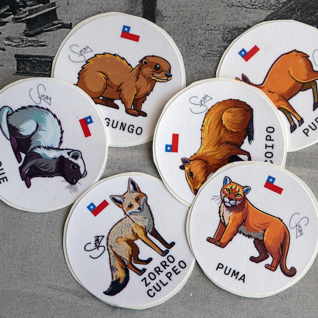 FAUNA DE CHILE - SET DE STICKERS 2