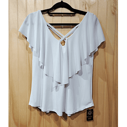 Polera Vuelos blanca