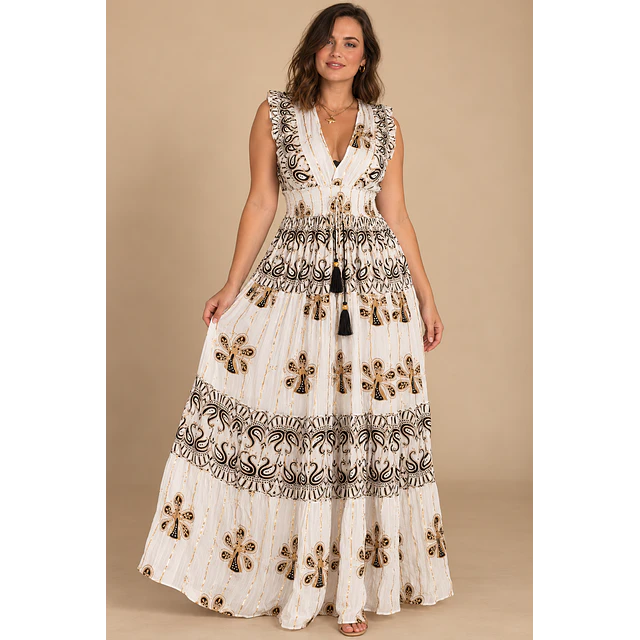 Maxi vestido Nala blanco