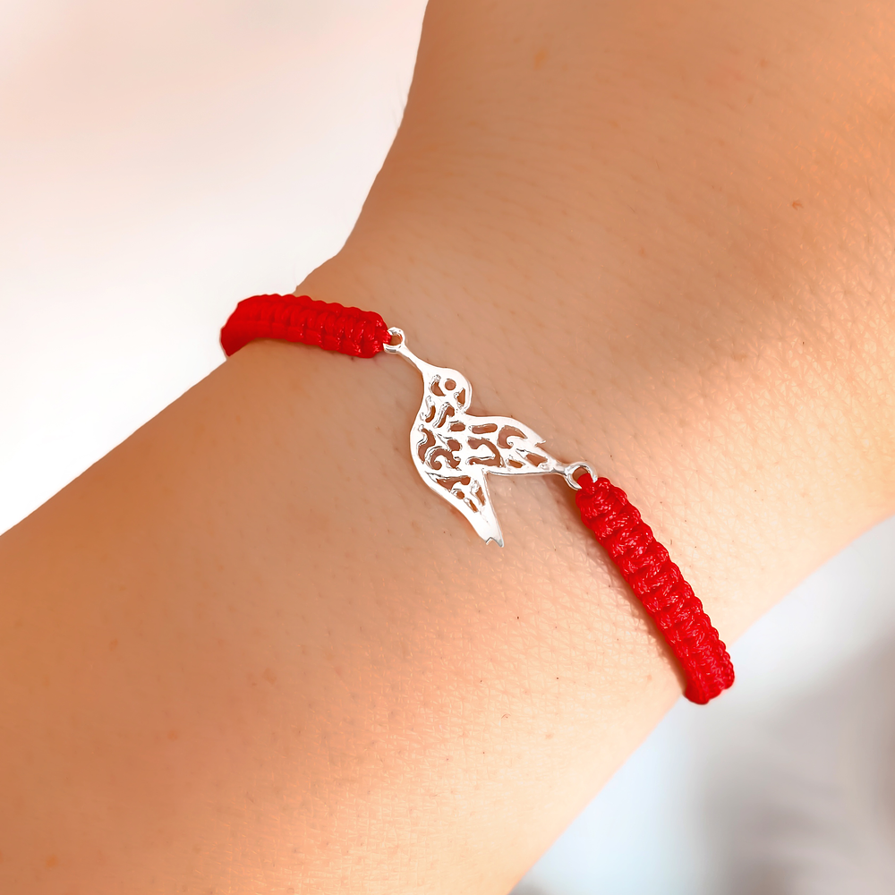 Pulsera Hilo Rojo Colibrí