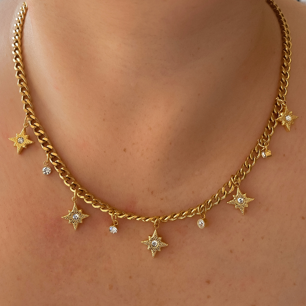 Collar Multi Estrellas Circones