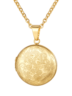 Relicario Medallón Floral 