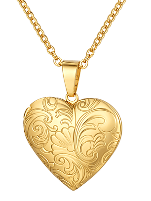 Relicario Corazón Floral 