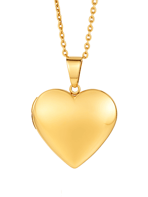 Relicario Corazón Liso 