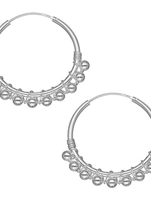 Aros Argollas Aura Esferas 20 MM