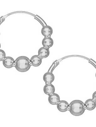 Argollas Kim Esferas 18 MM 