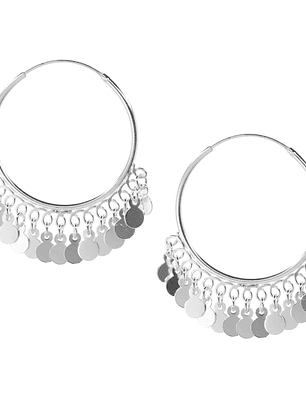 Argollas Multi Monedas Gypsy 30 mm 