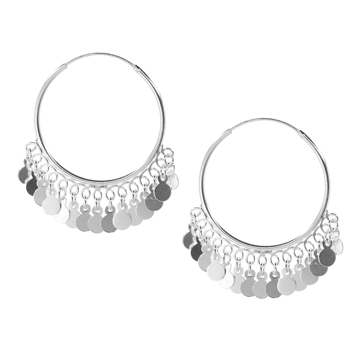 Argollas Multi Monedas Gypsy 30 mm  2