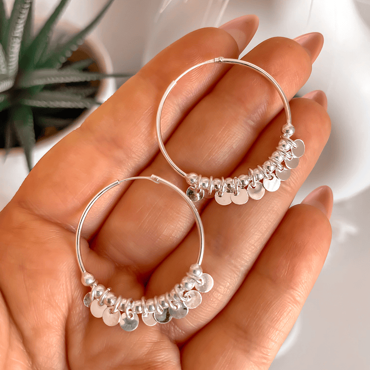 Argollas Multi Monedas y Esferas 30 mm  1