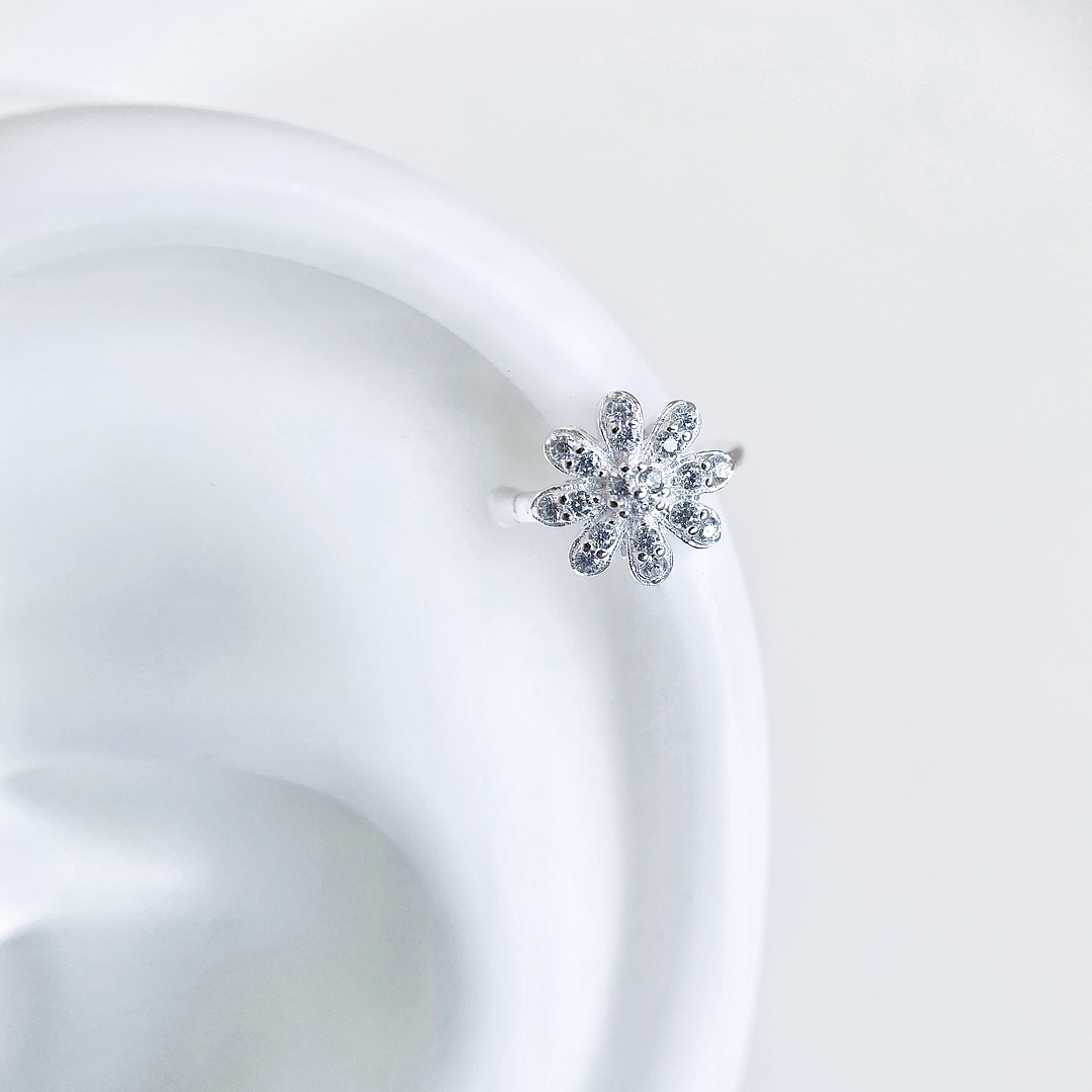 Aro Ear Cuff Flor Circones (UNIDAD) 1