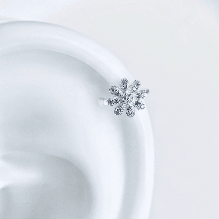 Aro Ear Cuff Flor Circones (UNIDAD) 1