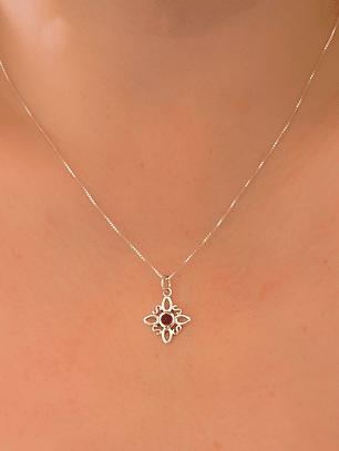 Collar Nudo de Bruja Amatista 