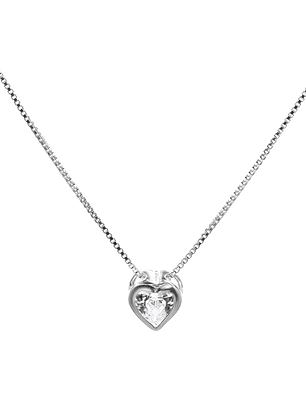 Collar Punto de Luz Corazón Circón 