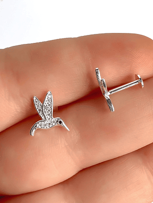 Aro Piercing Colibrí Circones y Onix (UNIDAD)