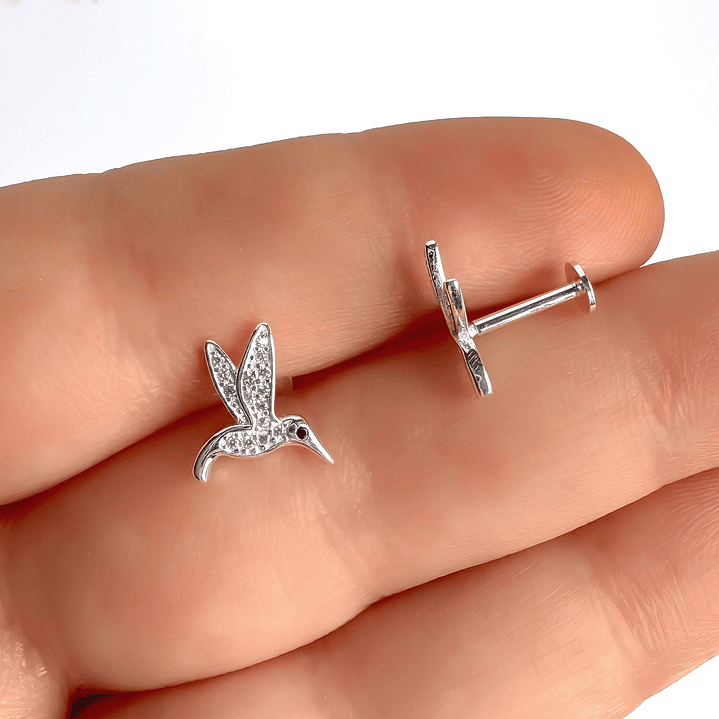 Aro Piercing Colibrí Circones y Onix (UNIDAD) 1