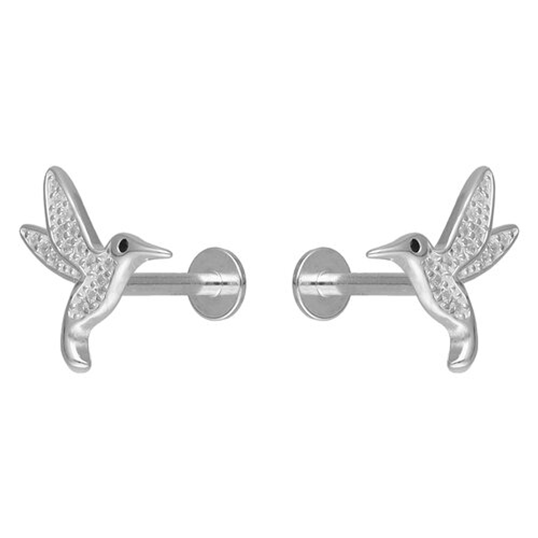 Aro Piercing Colibrí Circones y Onix (UNIDAD) 2