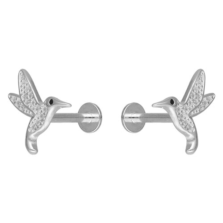 Aro Piercing Colibrí Circones y Onix (UNIDAD) 2