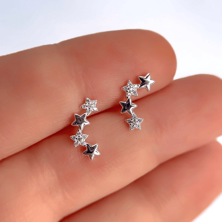 Aros Tornillo Trepador Mini Estrellas Micro Circones 1