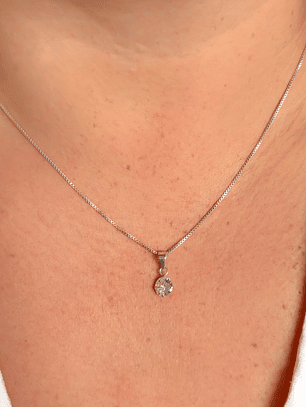 Collar Circón Punto de Luz 